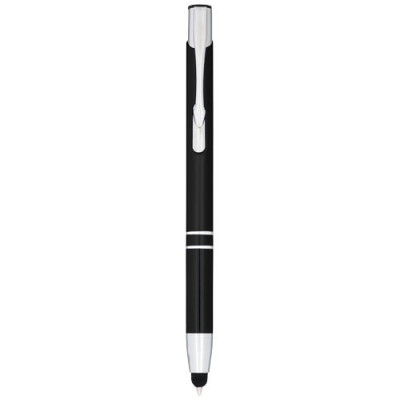 Penna a sfera metallica con stylus Moneta-inchiostro blu