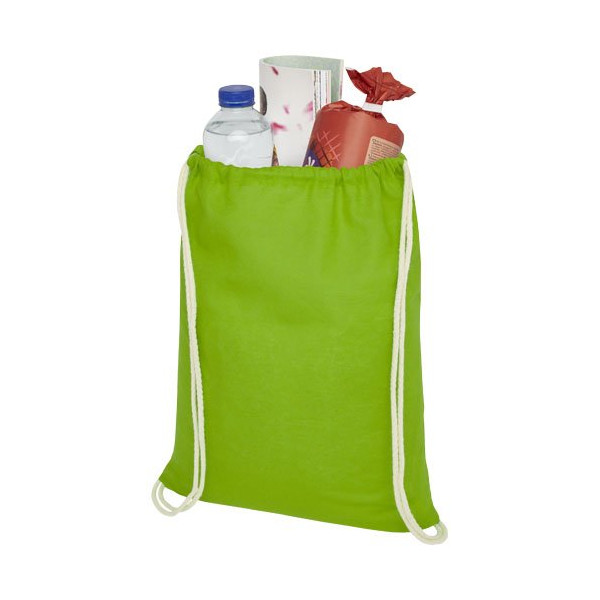 Sacca in cotone 100 g/m² con coulisse Oregon - 5L