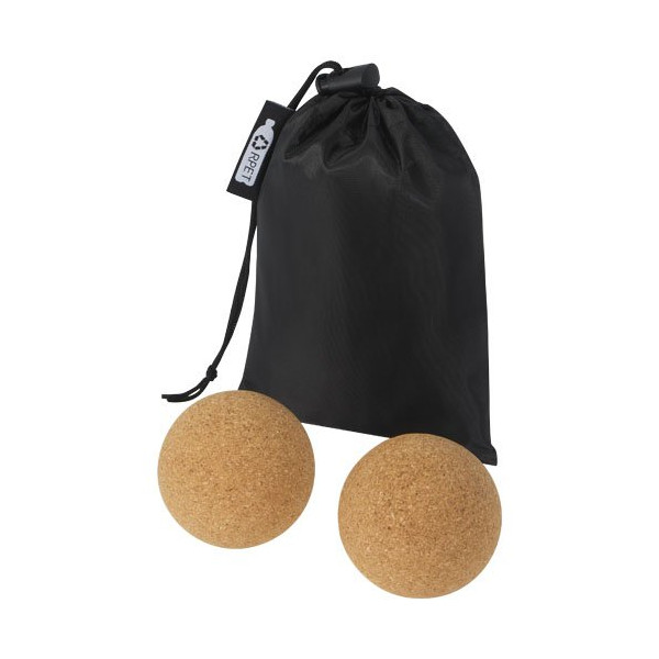 Pallina per yoga in sughero Trikona - set da 2