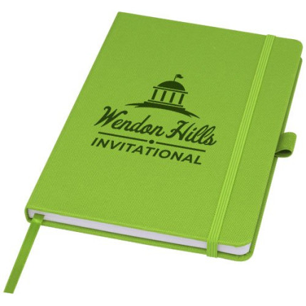 Blocco note A5 in carta riciclata con cover in PET riciclato Honua