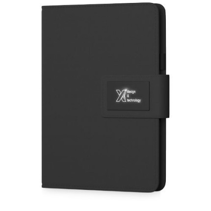 Blocco note con power bank luminoso SCX.design O16 in formato A5
