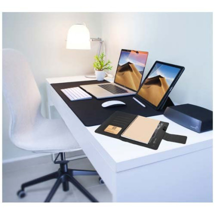 Blocco note con power bank luminoso SCX.design O16 in formato A5