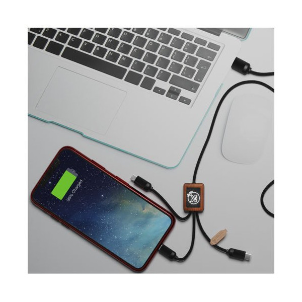 Cavo SCX.design C29 in bambù 3-in-1