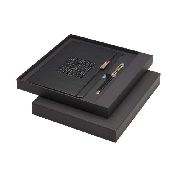 Set penne roller e blocco note in formato A5...