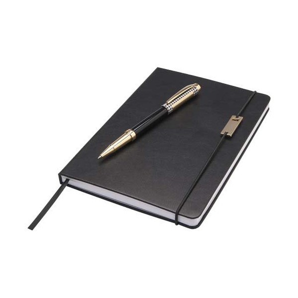 Set penne roller e blocco note in formato A5...