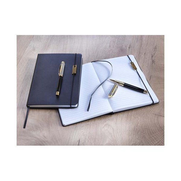 Set penne roller e blocco note in formato A5...