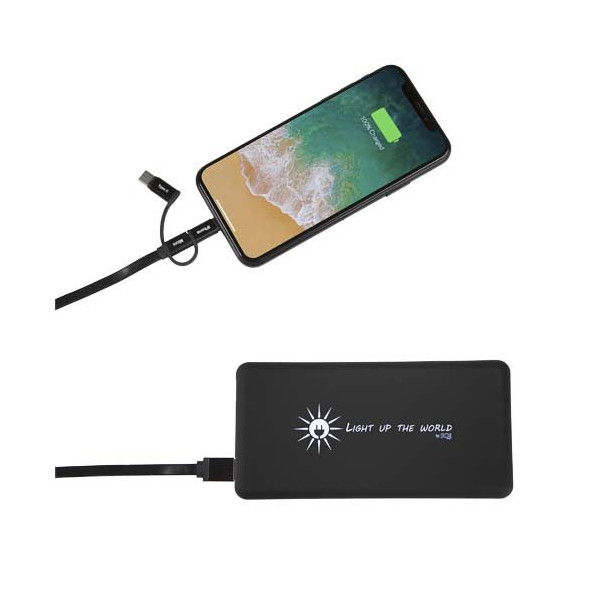Power bank luminoso SCX.design P30 a carica solare