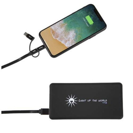 Power bank luminoso SCX.design P30 a carica solare