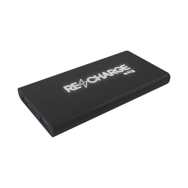 Power bank wireless luminoso in gomma da 10.000...