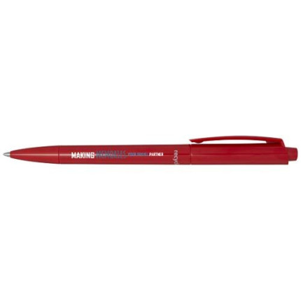 Penna a sfera in plastica riciclata Martha-inchiostro blu