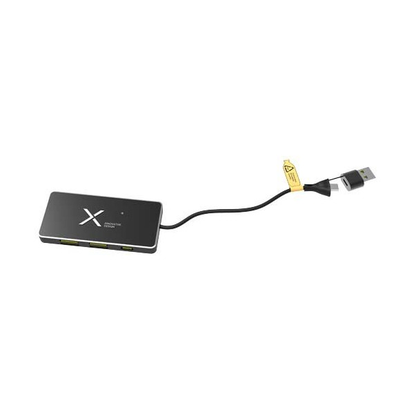 Hub USB 8 in 1 con doppio ingresso e 6 porte...