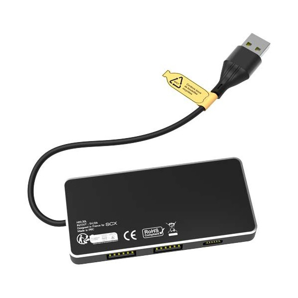 Hub USB 8 in 1 con doppio ingresso e 6 porte...