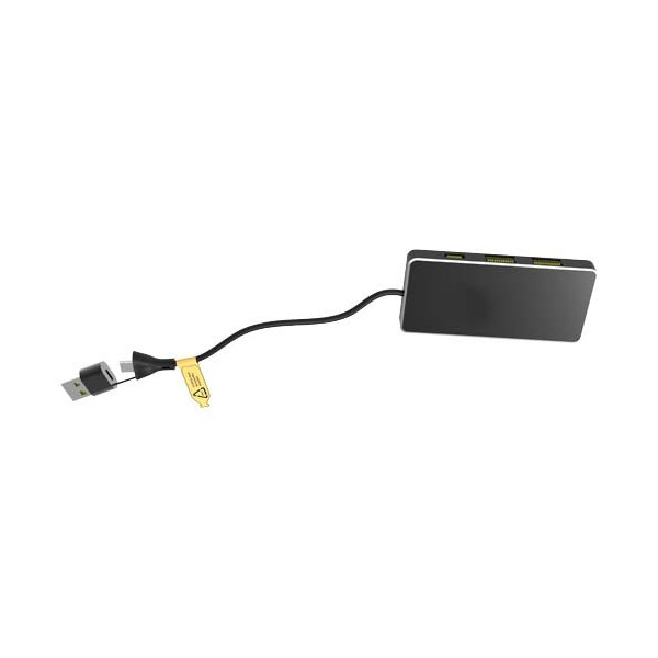 Hub USB 8 in 1 con doppio ingresso e 6 porte...