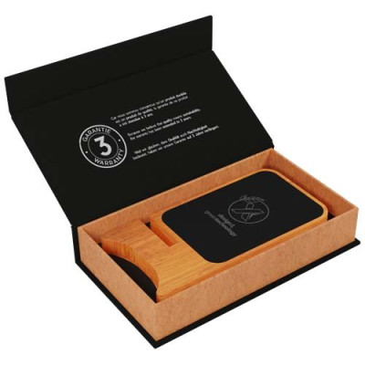 Supporto in legno wireless, luminoso, da 10 W SCX.design W16 2