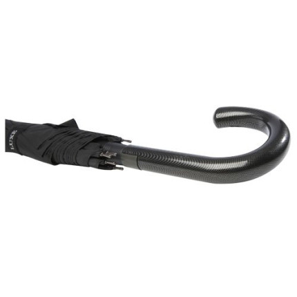 Ombrello da 23" con apertura automatica, finitura carbon look e impugnatura arcuata Fontana