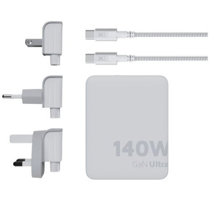Caricabatterie da viaggio da 14 0W con cavo USB-C PD da 240 W Xtorm XVC2140 GaN Ultra