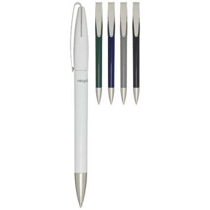Penna a sfera in plastica riciclata Ana-inchiostro blu