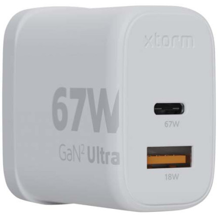 Caricabatterie da parete da 67 W con spina UK Xtorm XEC067G GaN² Ultra