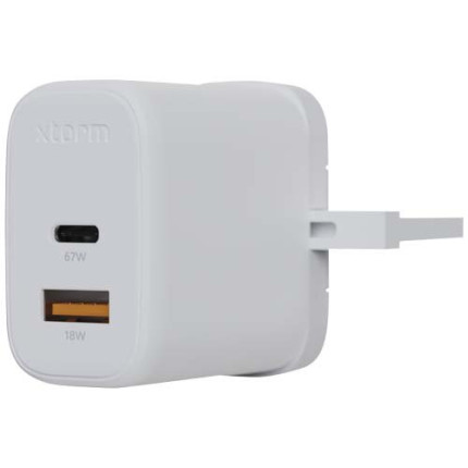Caricabatterie da parete da 67 W con spina UK Xtorm XEC067G GaN² Ultra