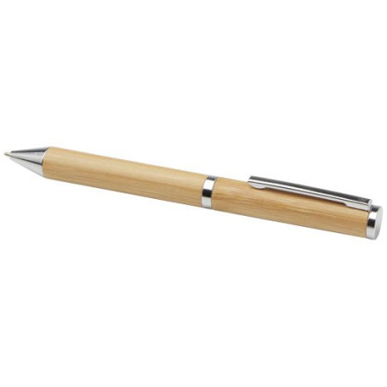 Set regalo con penna a sfera e penna roller in alluminio riciclato Apolys-inchiostro nero