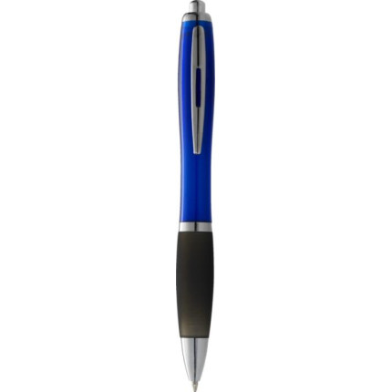 Penna a sfera Nash con fusto colorato e impugnatura nera-inchiostro nero