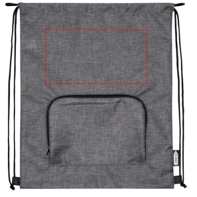 Borsa pieghevole con coulisse in materiale riciclato Ash...