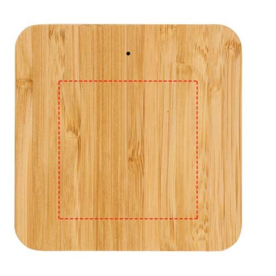 Stazione di ricarica da 5 W Leaf in bambù e tessuto