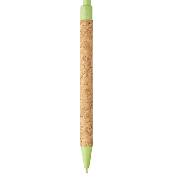 Penna a sfera in sughero e paglia di grano...