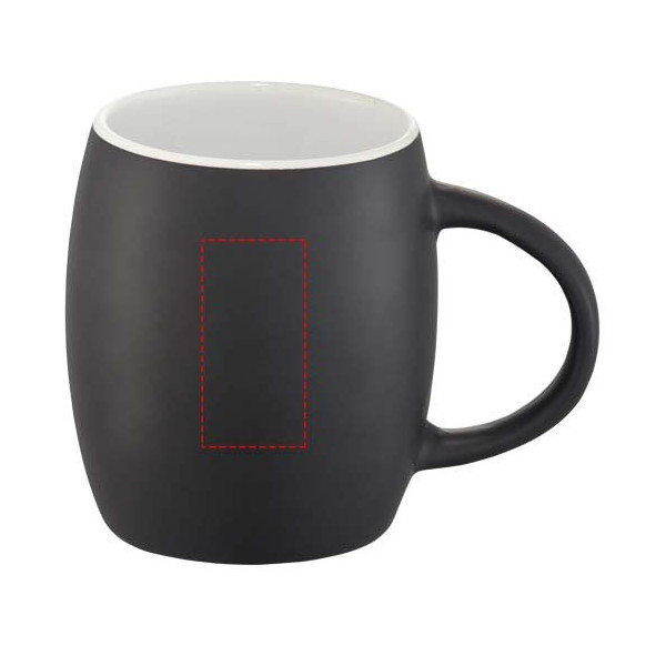 Tazza in ceramica Heart con coperchio in legno...