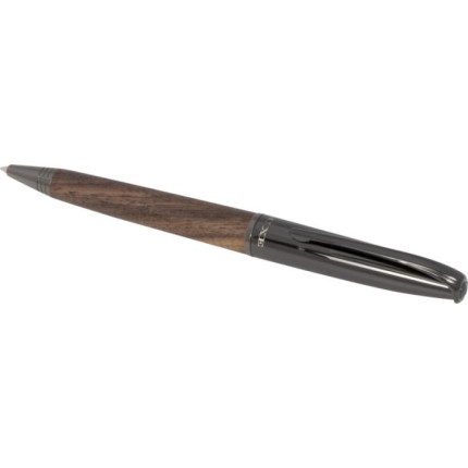Penna a sfera con serbatoio in legno Loure-inchiostro nero