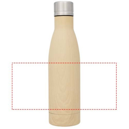 Borraccia termica con isolamento sottovuoto in rame effetto legno da 500 ml Vasa
