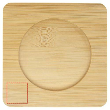 Set di 2 tazze in vetro a doppia parete da 250 ml con sottobicchiere in bambù Manti