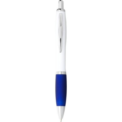 Penna a sfera con fusto bianco e impugnatura colorata... 2