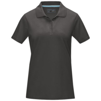 Polo Graphite a manica corta da donna in tessuto organico