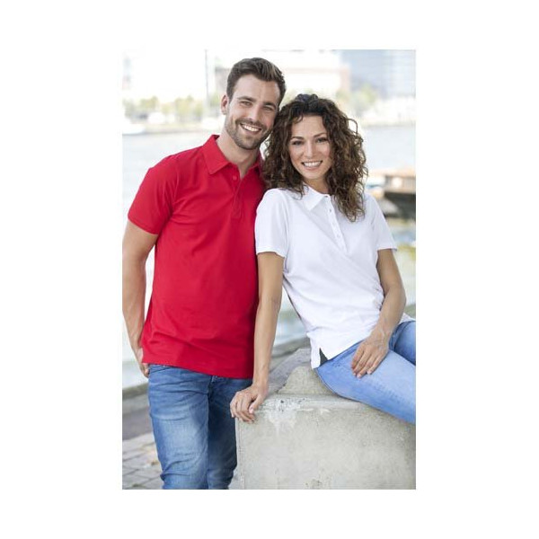 Polo Markham in tessuto elasticizzato a manica...