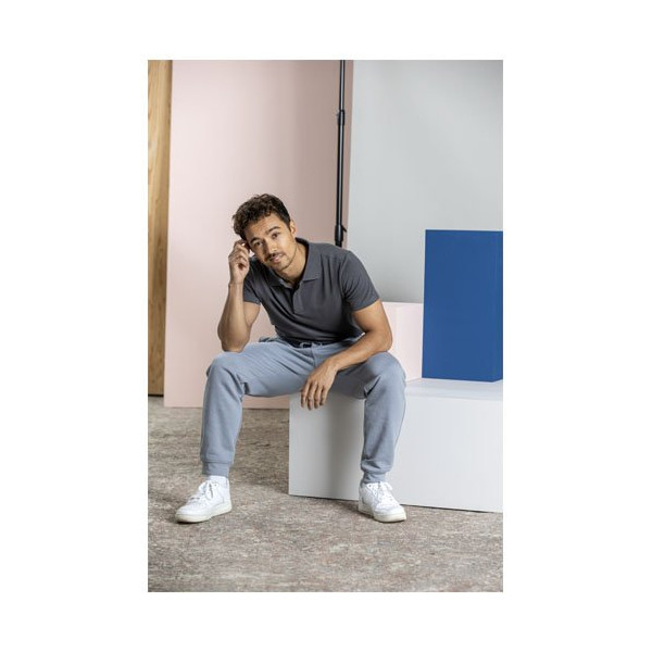 Polo Graphite a manica corta da uomo in tessuto...