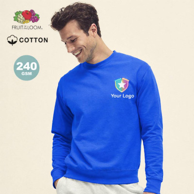 Felpa Girocollo Unisex FRUIT OF THE LOOM – Personalizzabile