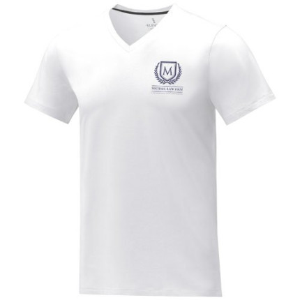 T-shirt Somoto da uomo a manica corta con collo a V