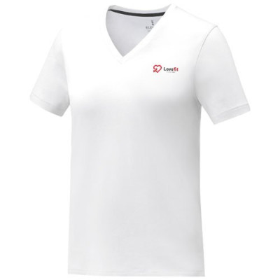 T-shirt Somoto da donna a manica corta con collo a V 2