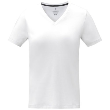 T-shirt Somoto da donna a manica corta con collo a V