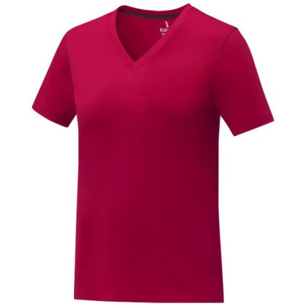 T-shirt Somoto da donna a manica corta con collo a V