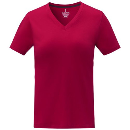 T-shirt Somoto da donna a manica corta con collo a V