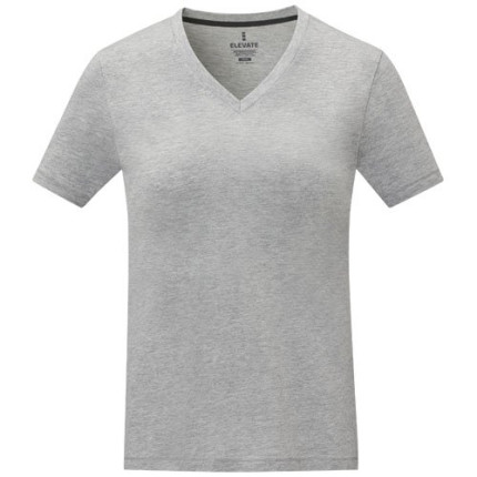 T-shirt Somoto da donna a manica corta con collo a V