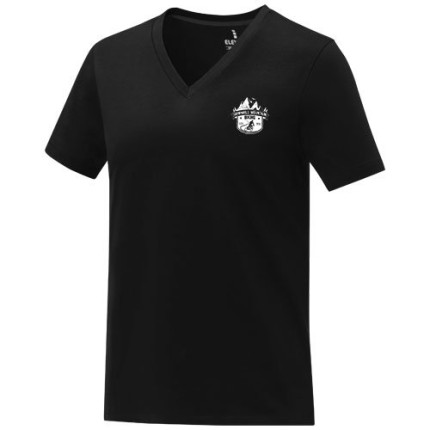 T-shirt Somoto da donna a manica corta con collo a V