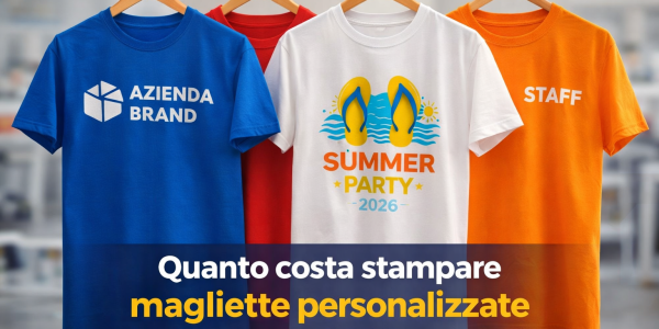 QUANTO COSTA STAMPARE MAGLIETTE PERSONALIZZATE NEL 2026