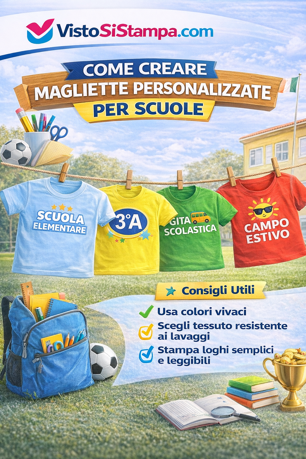 Come creare magliette personalizzate per scuole