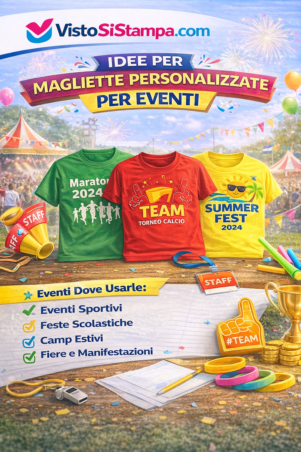Idee per magliette personalizzate per eventi